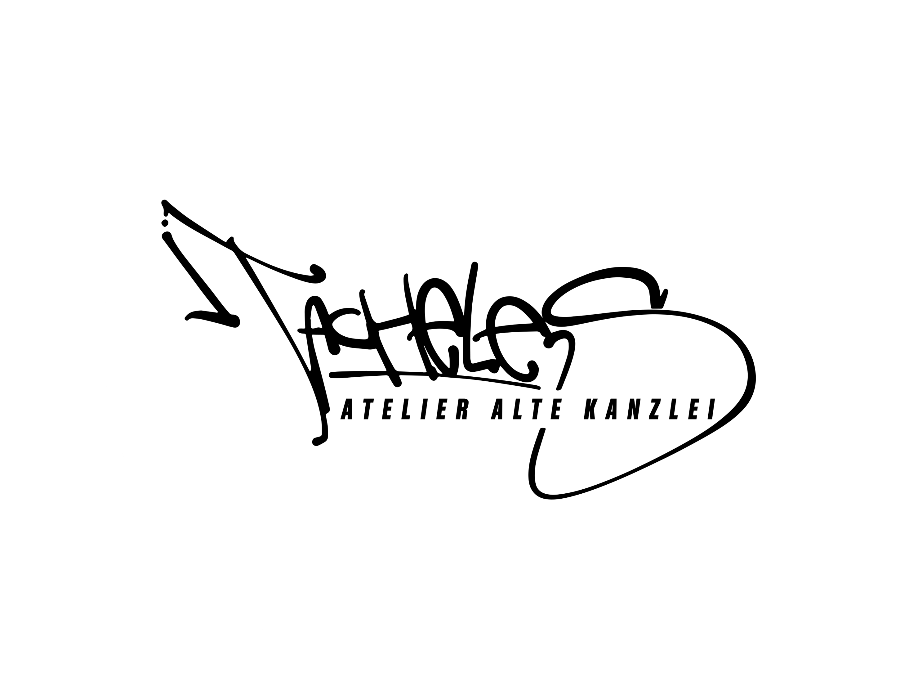 logo tacheles atelier weiss gross